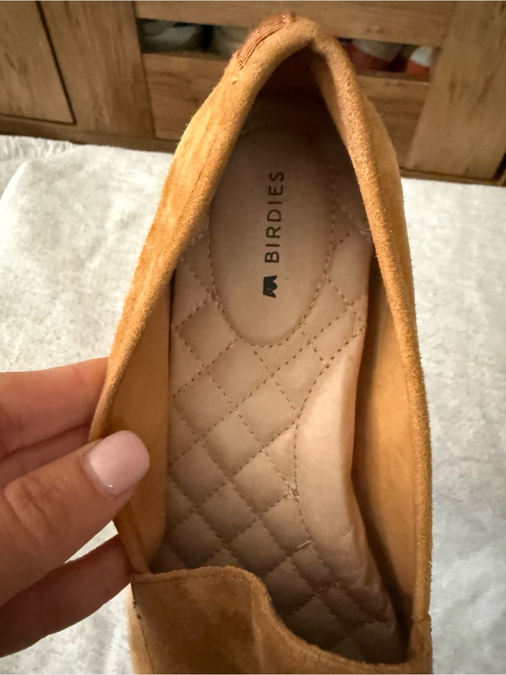Birdies Men's Tan Suede Slip-On Loafers - Picture 6 of 9